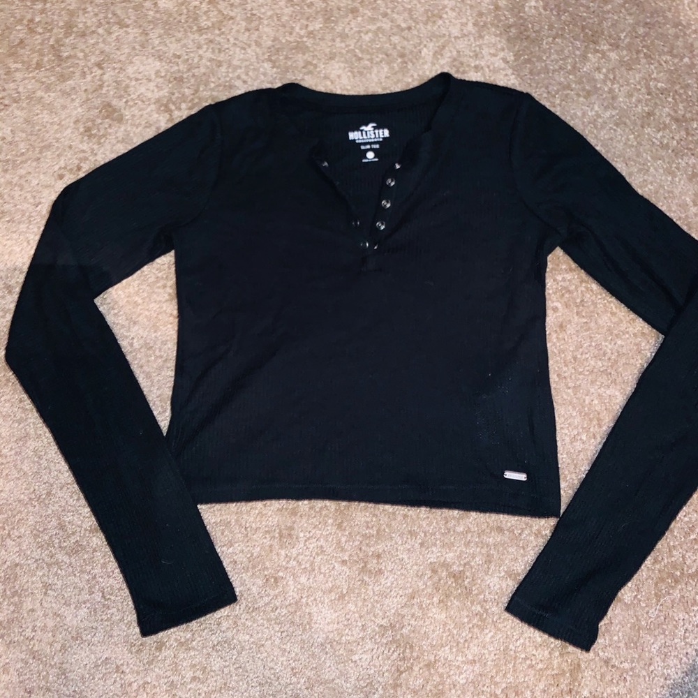 Hollister Henley Crop Top